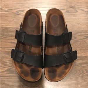 Sz 40 black birkenstock sandals